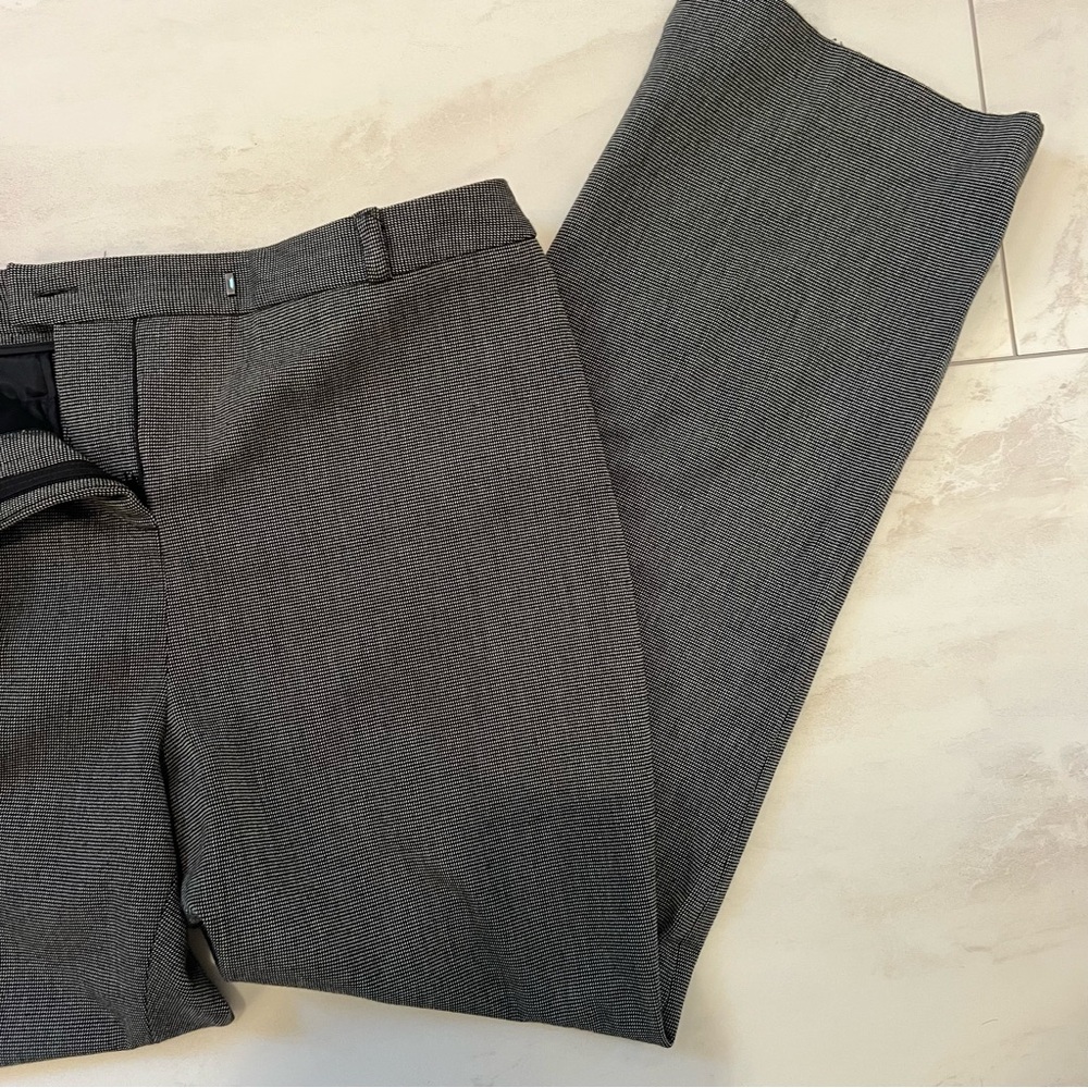 Charter Club Petite Tummy Slimming Dress Pants 12P Gray Stretch Work Slacks
